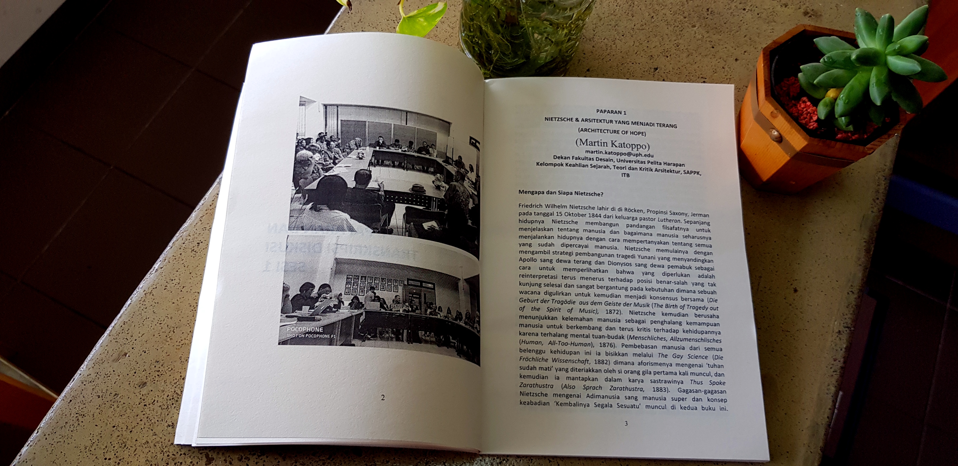 Publikasi Buku: Arsitektur dan Filosofi serta buku: Monografi Foto Eko Purwono, Kelompok Keahlian Sejarah, Teori dan Kritik Arsitektur