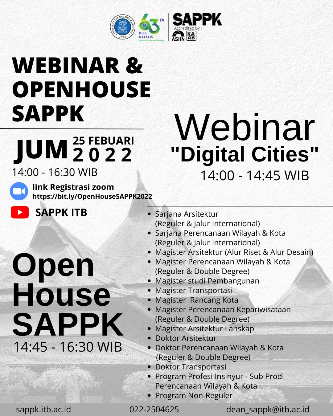 Webinar & Open House SAPPK “Digital Cities”