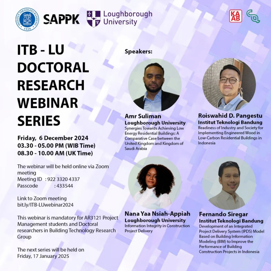 ITB – Loughborough University Doctoral Research Webinar Series