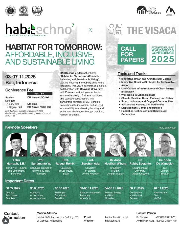 HABITechno7 + The Visaca International Joint Conference and Workshop